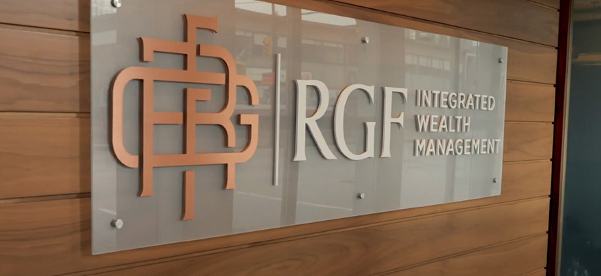 rgf plaque on wall